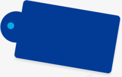 蓝色标签卡片素材