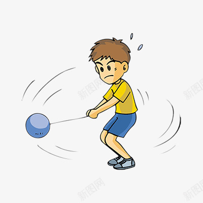 男孩扔铅球psd免抠素材_88icon https://88icon.com 体育 扔铅球 男孩 铅球