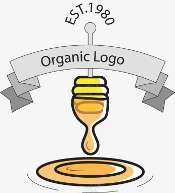滴下的蜂蜜logo图标图标