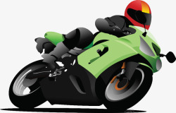 赛车手骑摩托车手绘赛车手骑摩托车高清图片
