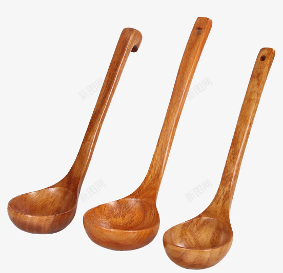 三把木头勺子png免抠素材_88icon https://88icon.com 产品实物 勺子 日用百货 木头