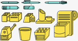 编写工具供应办公室文具素材
