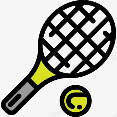 运动球网球图标图标
