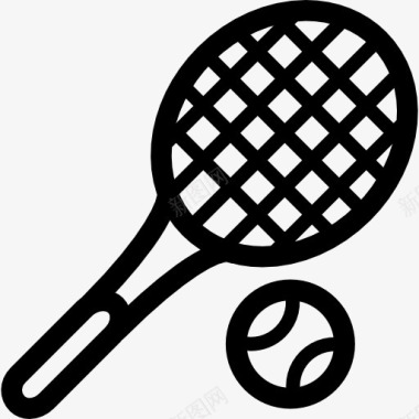 质感球网球图标图标
