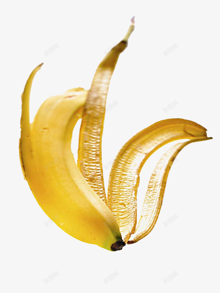香蕉皮png免抠素材_88icon https://88icon.com 果子 果实 植物 水果 黄色