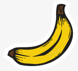 手绘风格卡通香蕉素材