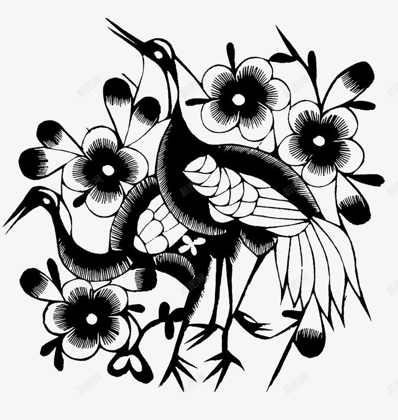 中国风动物传统艺术镂空剪纸png免抠素材_88icon https://88icon.com 中国风 传统艺术 剪纸素材 动物 镂空