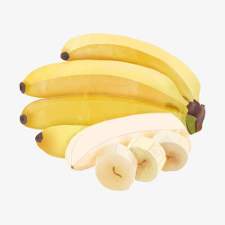 黄色成堆香蕉布纳拉素材