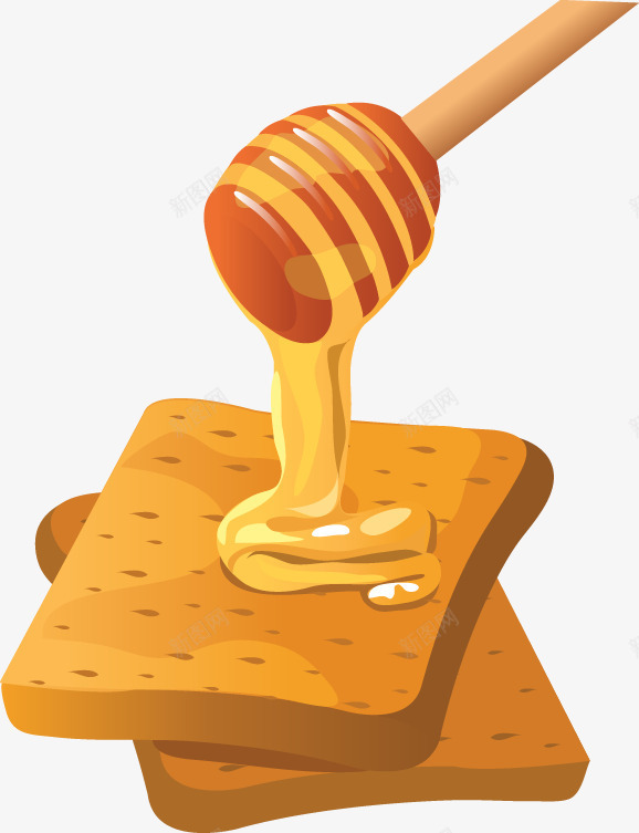 新鲜蜂蜜面包png免抠素材_88icon https://88icon.com 新鲜蜂蜜矢量素材免费下载 早餐 甜品 甜点 蜂蜜 面包 食品
