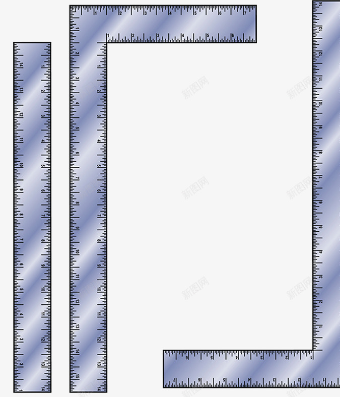 文具塑料尺子png免抠素材_88icon https://88icon.com 数字 文具 标尺刻度 直角