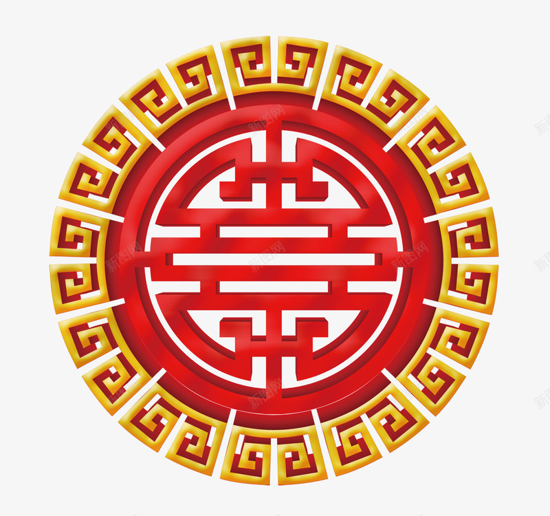 镂空中国风底纹png免抠素材_88icon https://88icon.com 中国风 喜庆 大红色 福气