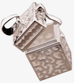 潘多拉镂空魔法宝盒银项链素材