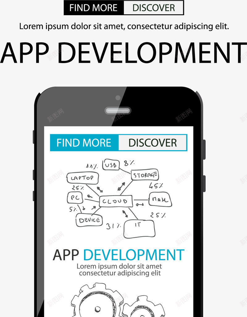 商务手机数据图矢量图ai免抠素材_88icon https://88icon.com 商务 手机 数据图 标签 精美 线稿 矢量图