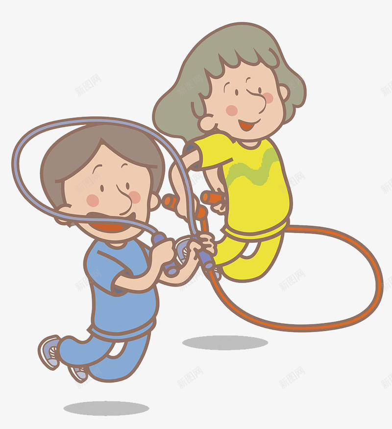 两个小孩比赛跳绳png免抠素材_88icon https://88icon.com 卡通手绘 小孩 玩耍 跳 跳绳 跳绳比赛 蹦跳 运动 锻炼