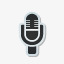 话筒贴纸超级单贴纸png免抠素材_88icon https://88icon.com Microphone sticker 话筒 贴纸