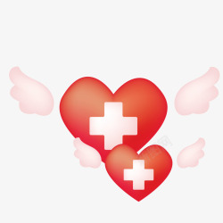 红十字爱心天使素材