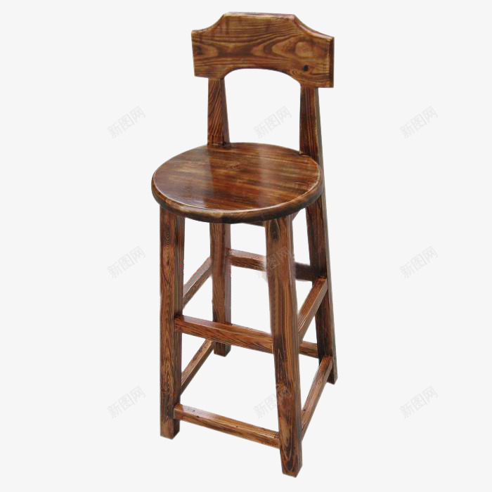 咖啡色木板凳png免抠素材_88icon https://88icon.com 凳子 家具 木头 靠椅