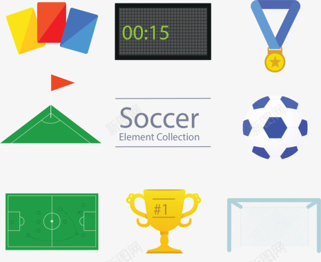足球比赛会徽足球比赛规则图标矢量图图标