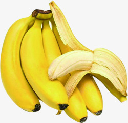 黄色新鲜香蕉水果营养素材