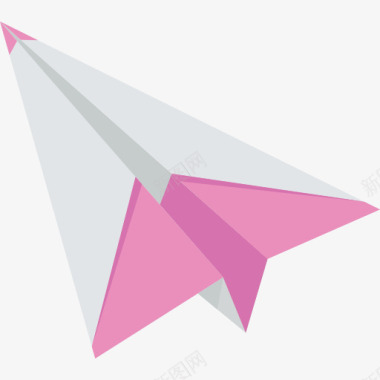 折纸雪花纸飞机图标图标