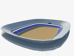 45度鸟瞰足球体育馆素材