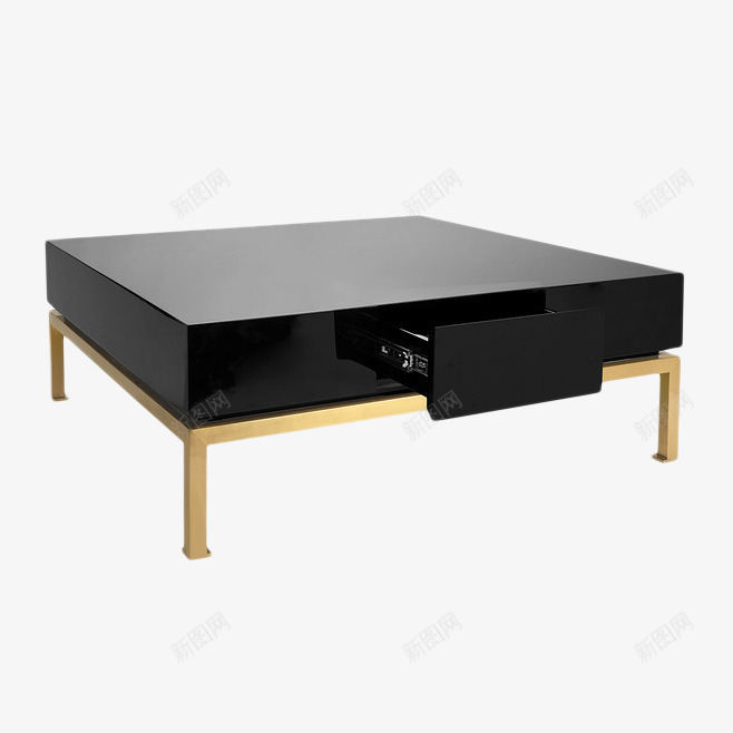 黑色正方形的桌子png免抠素材_88icon https://88icon.com 产品 家具 软装 黑色