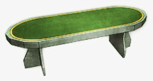 中国风绿色木头桌子素材