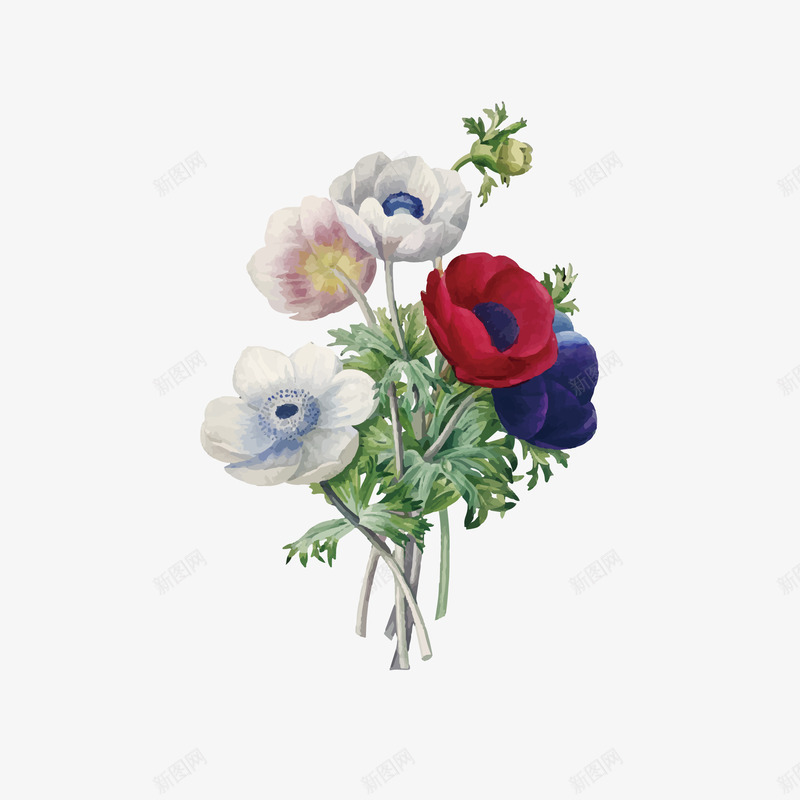 卡通鲜艳彩铅花朵花卉植物矢量图eps免抠素材_88icon https://88icon.com 卡通矢量 植物 植物卡通 植物矢量 花朵 花朵矢量 鲜艳花朵 矢量图