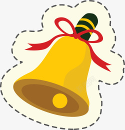 卡通金色铃铛素材