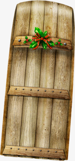 圣诞冬日木头创意素材