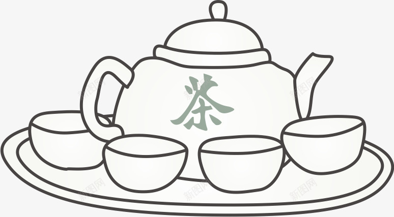 拾壶图png免抠素材_88icon https://88icon.com 拾壶图 禅意 线稿 茶壶 茶文化 茶杯