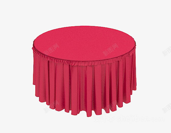桌布png免抠素材_88icon https://88icon.com 布料 彩色布 桌子 桌布红 红色