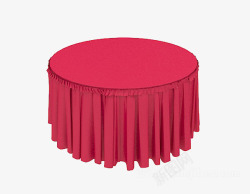 彩色红色布块桌布高清图片