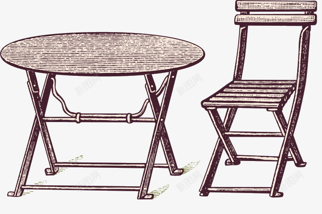 手绘室外小桌椅png免抠素材_88icon https://88icon.com 咖啡馆室外桌椅 家具 小木桌 手绘 木制 木桌 桌子 桌椅 茶几