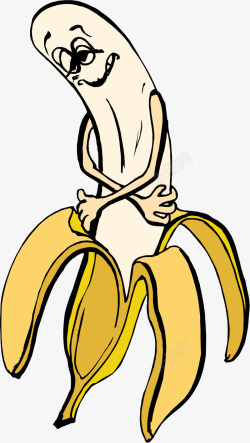 卡通香蕉人素材