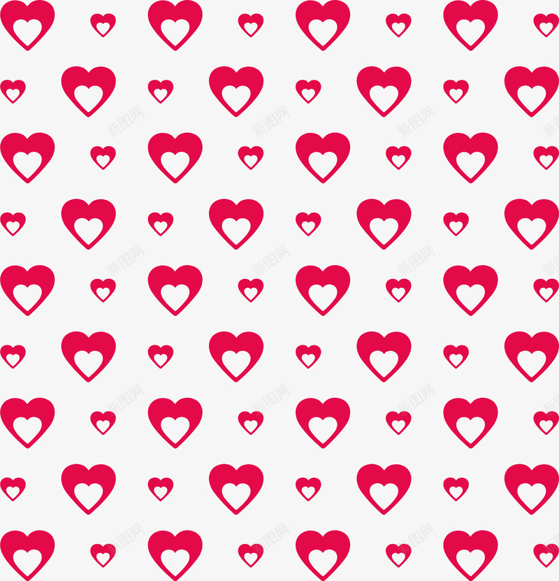 红色心形花纹背景png免抠素材_88icon https://88icon.com 免抠PNG 心形底纹 情人节 爱心 爱情 镂空爱心