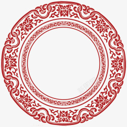 圆形镂空装饰图案素材
