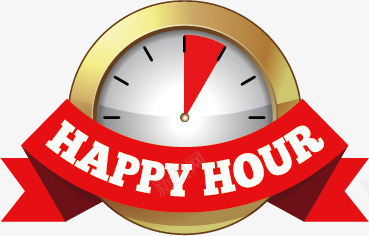 酒吧减价标签矢量图ai免抠素材_88icon https://88icon.com happy hour 减价 快乐时光 时钟 标签 限时 饮酒 矢量图