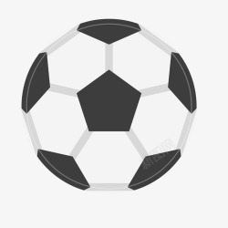 圆形的足球标志矢量图素材
