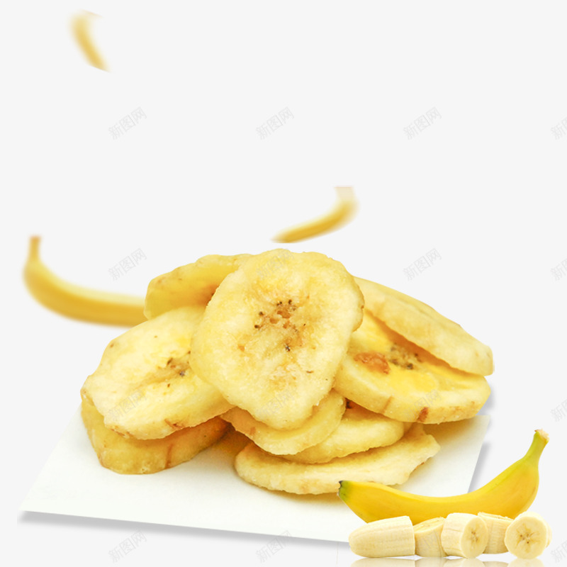 产品实物香蕉片香蕉psd免抠素材_88icon https://88icon.com 产品实物 香蕉 香蕉片