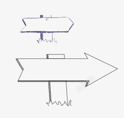 线稿来回箭头线稿箭头高清图片