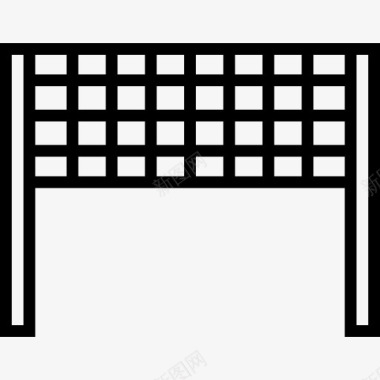 游戏显示器排球网图标图标