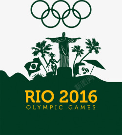 2016五环里约奥运会高清图片