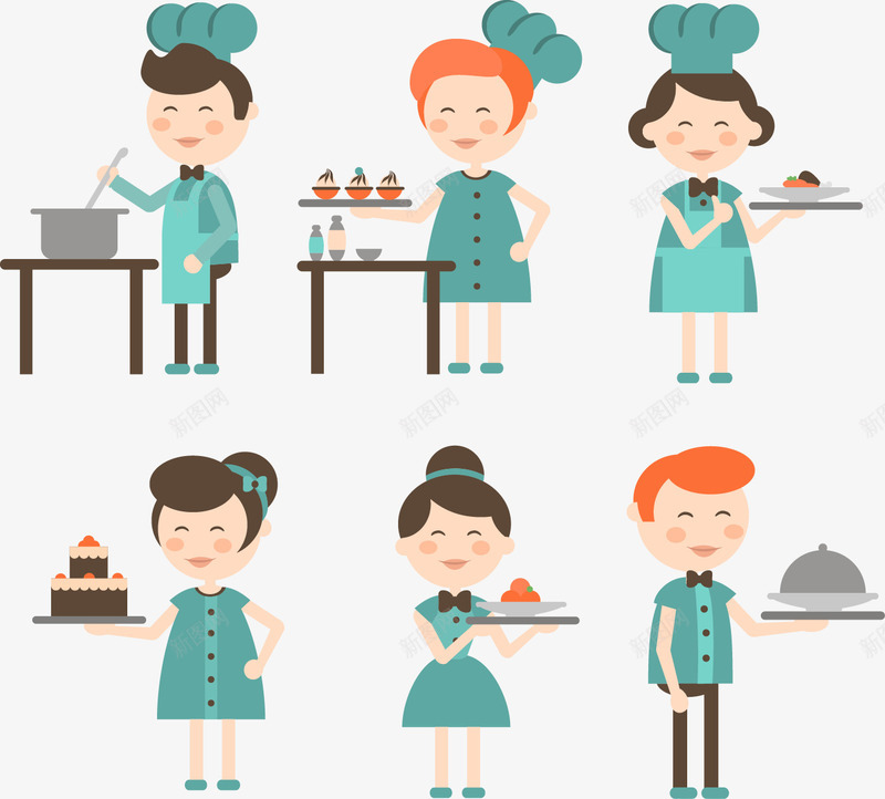 男女服务员png免抠素材_88icon https://88icon.com 人物 厨师 服务员 酒店人员