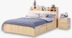 木头床床高清图片