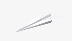 折纸白色飞机图案矢量图素材