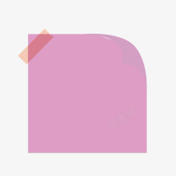 紫色弯折红色胶带贴条矢量图素材