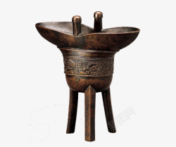 酒杯八角杯青铜复古中国风素材