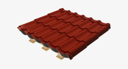 屋檐红色屋顶瓦片素材