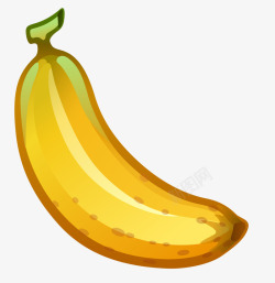 黄色香蕉卡通图素材